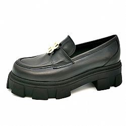 Loafer black leather