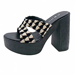 ΠΛΑΤΦΟΡΜΑ ΓΥΝΑΙΚΕΙΑ BLACK/BEIGH/L19