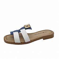 ΣΑΝΔΑΛΙΑ WHITE/BLUE JEANS 