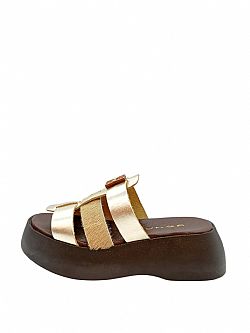  ΦΛΑΤΦΟΡΜ GOLD/BEIGH PONY