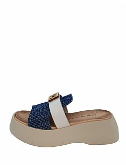 ΦΛΑΤΦΟΡΜ JEANS/WHITE-BEIGH