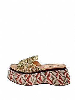 ΦΛΑΤΦΟΡΜ GOLD GLITTER/F9