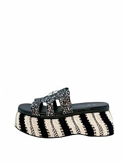 ΦΛΑΤΦΟΡΜ BLACK GLITTER/F10